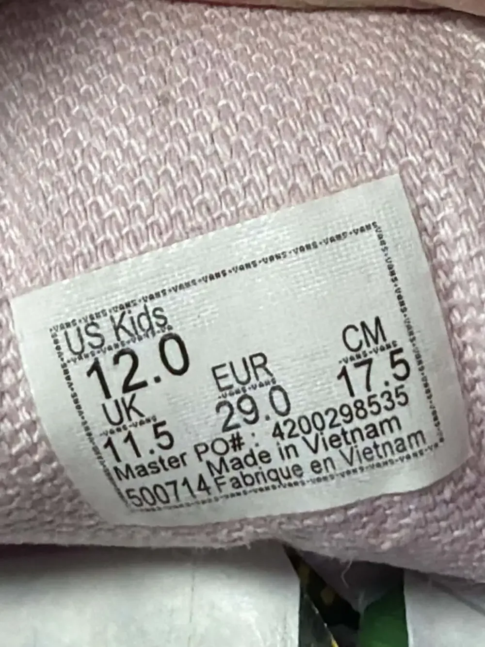 Vans Old Skool V Toddler 'Pop Pink Gum' Sneakers